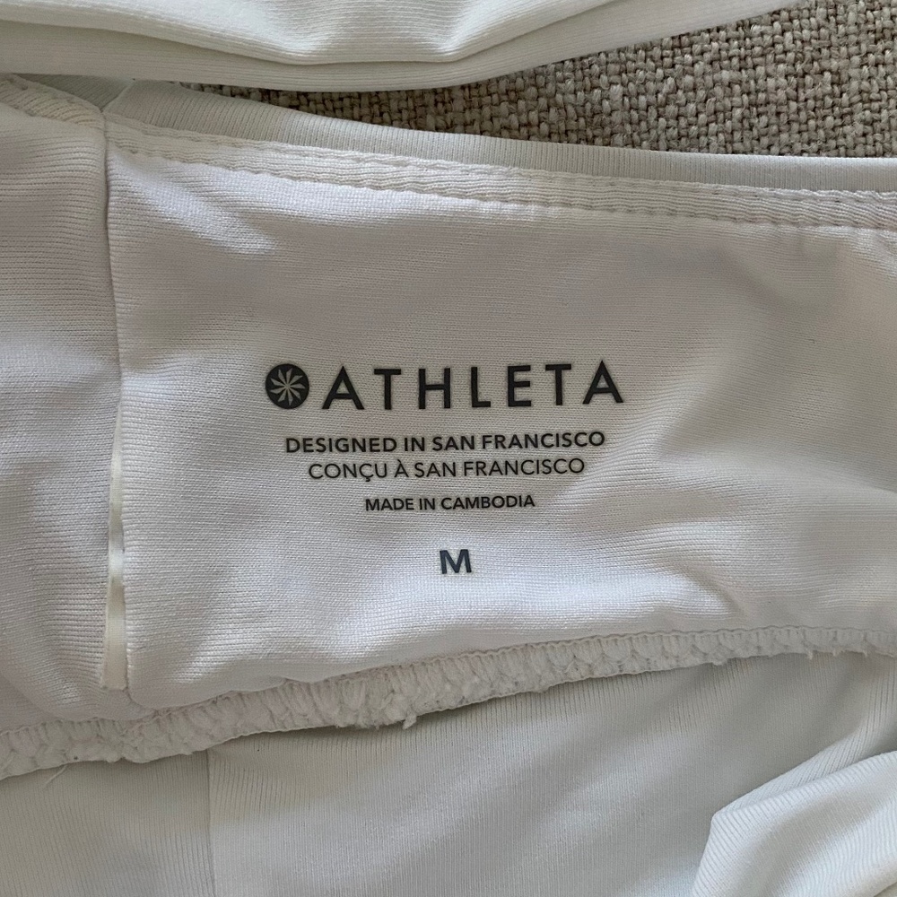 Athleta Plunge Bikini Top White - Size M - Picture 7 of 7